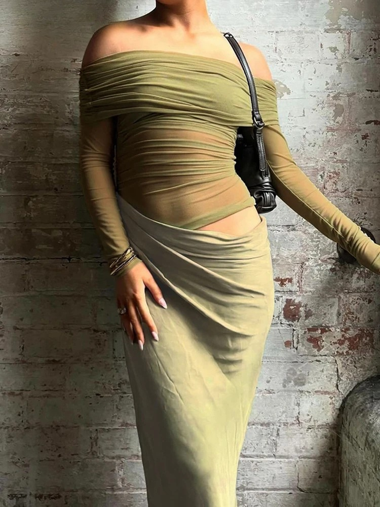 Vesper Allure Draped Silhouette Dress