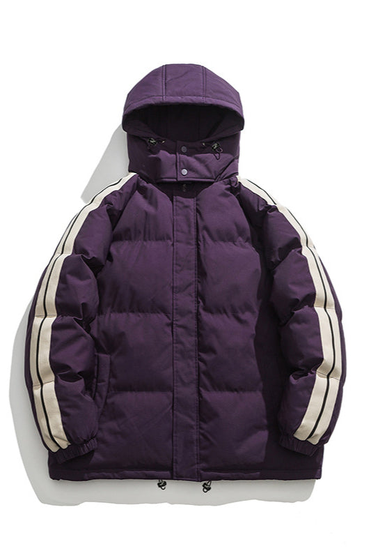 Winter Heavy-Duty Hooded Puffer Jacket