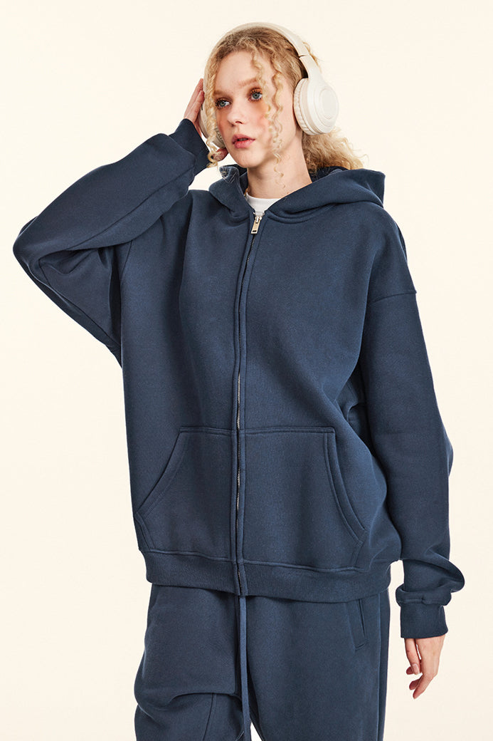 Casual Cozy Hooded Sweatshirt and Sweatpants Set