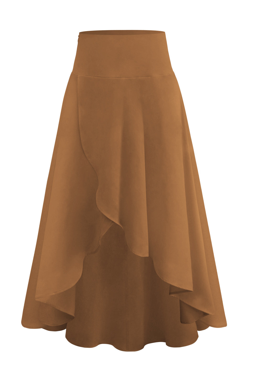 Casual Elastic Wrap Maxi Skirt