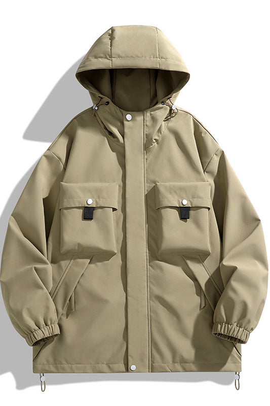 Parka à capuche polyvalente avec poches