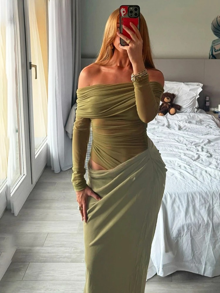 Vesper Allure Draped Silhouette Dress