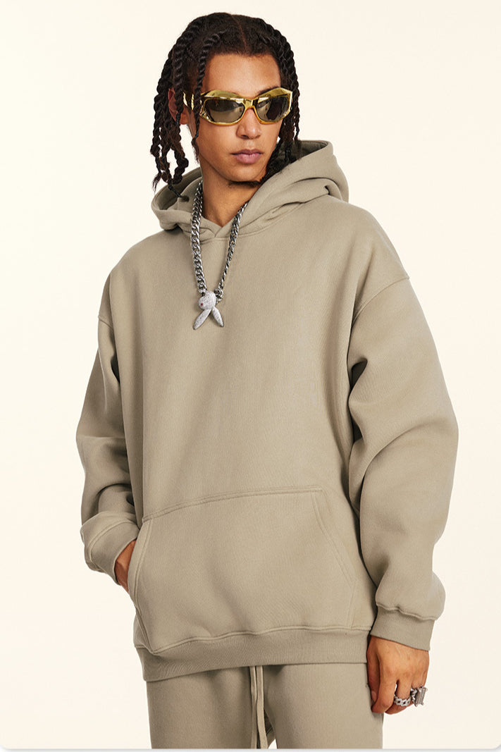 Oversize Hoodie Kapuzenpullover Sweatshirt Bequem Lang Modisch