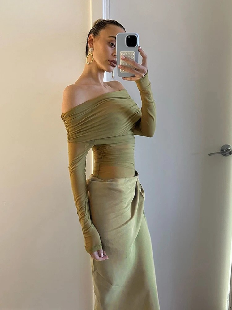 Vesper Allure Draped Silhouette Dress