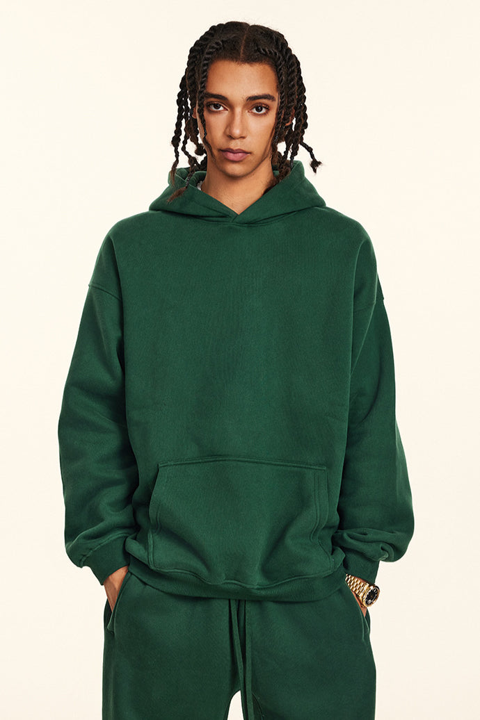 Entspannter Hoodie im urbanen Stil in einfarbiger Ausführung