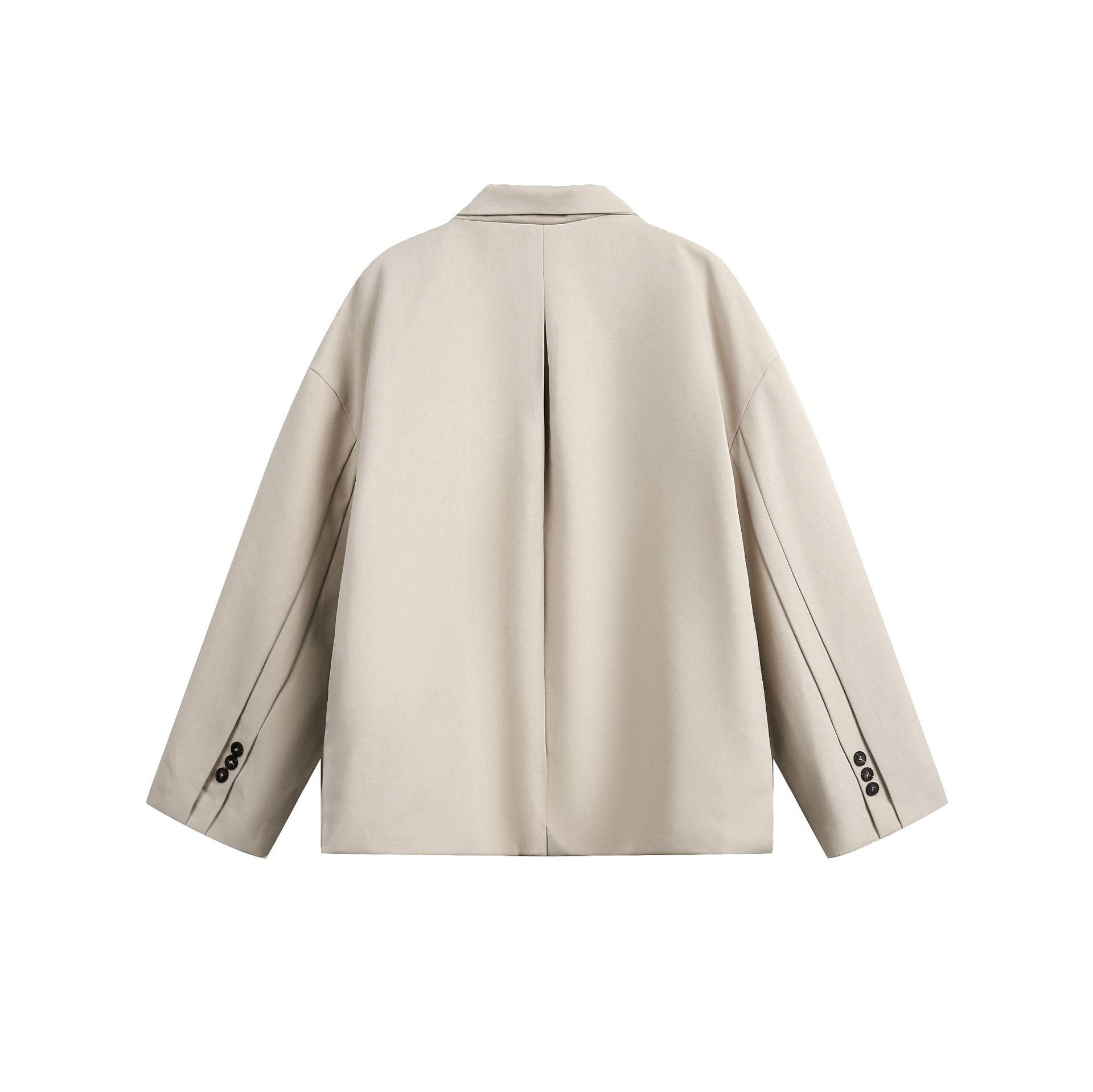 Sandstone Minimalist Structured Jacket