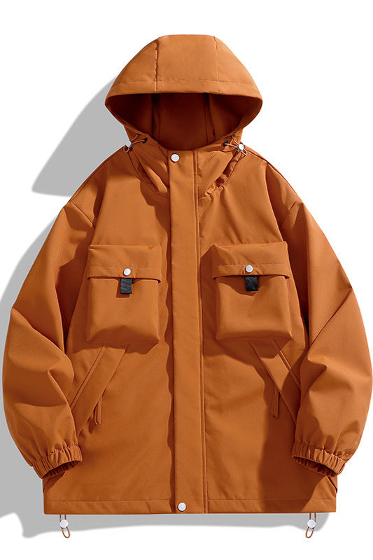 Parka à capuche polyvalente avec poches