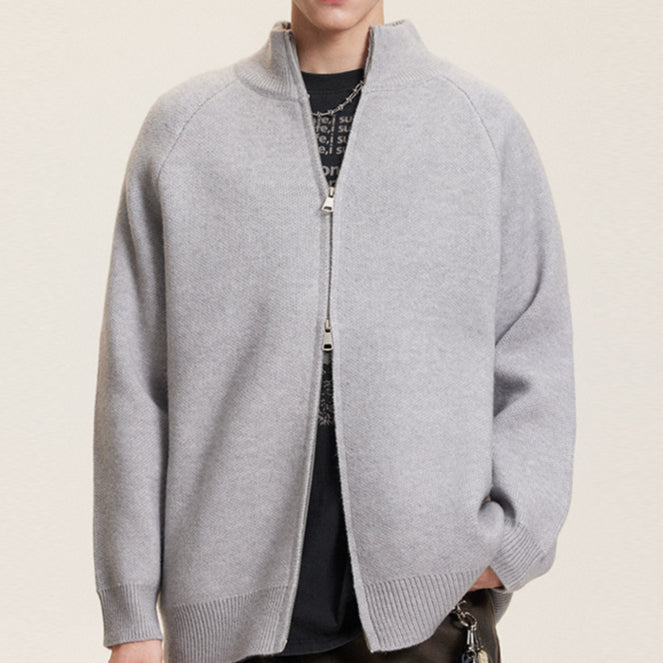 Skyline Knit Zip-Up Sweater