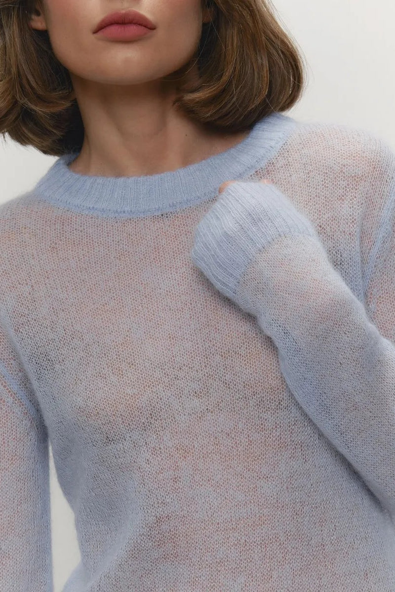 Veloura Sheer Knit Pullover