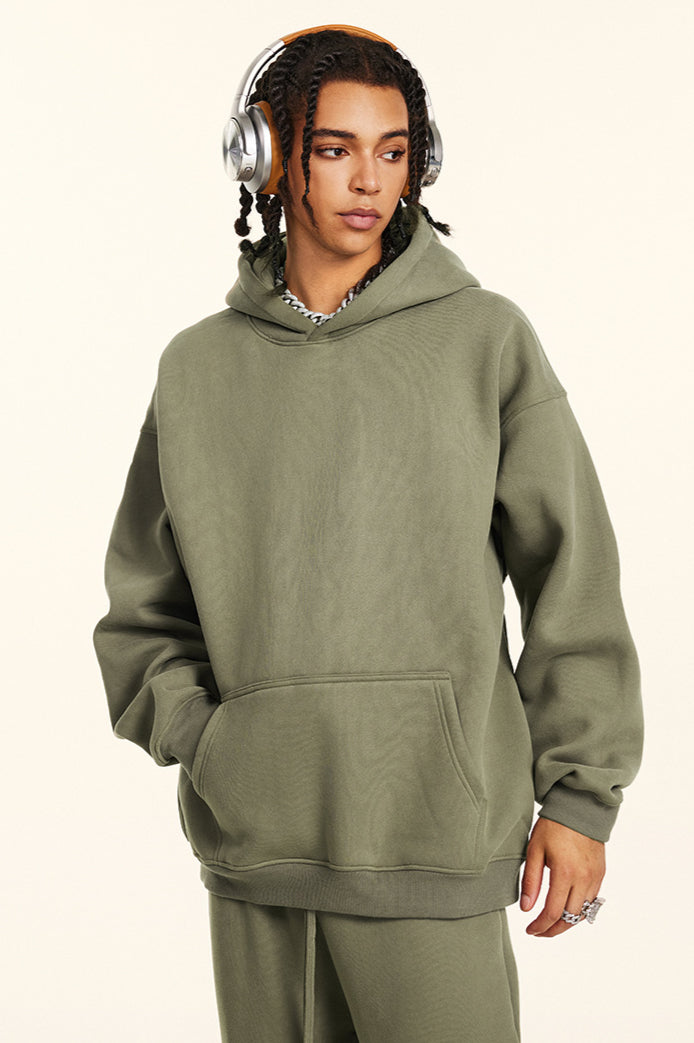 Oversize Hoodie Kapuzenpullover Sweatshirt Bequem Lang Modisch