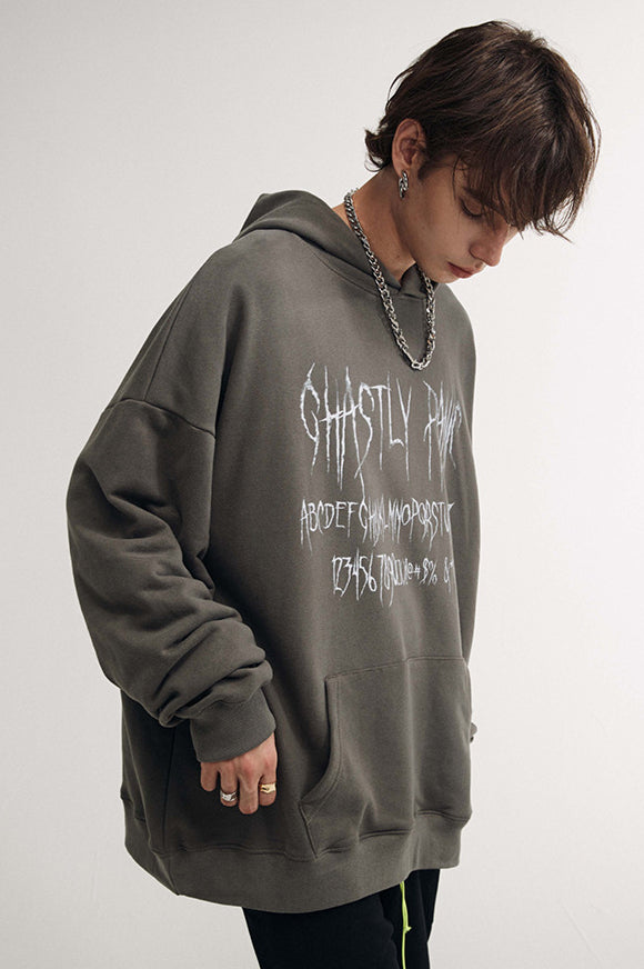 Men's Casual Oversized Hoodie with Graphic Print